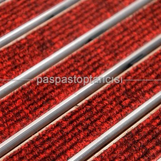 Alüminyum Paspas Bukle Halı Fitilli EM1000 Kırmızı
