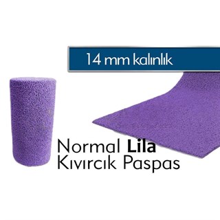 Lila Kıvırcık Paspas 14 mm
